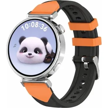 Ostatní příslušenství k chytrým hodinkám eses Silikonový sportovní řemínek pro Huawei Watch GT 5 41mm a GT 6 41mm - Černo oranžový, 18 mm