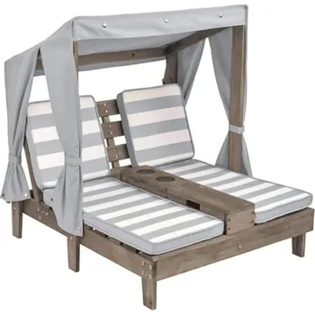 Dětský zahradní nábytek KidKraft Dětská zahradní lenoška Chaise Lounge Grey