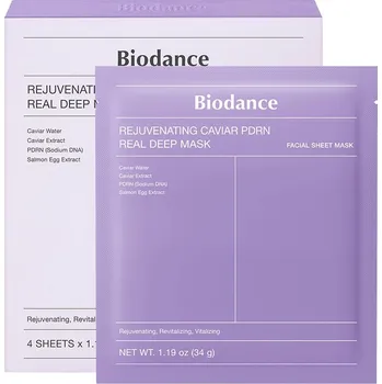 Pleťová maska Biodance Rejuvenating Caviar PDRN Omlazující kaviárová korejská maska s PDRN