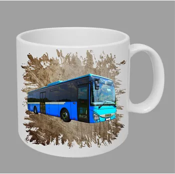 Moon River Iveco Crossway LE Blue hrnek s autobusem hnědý obsah 330 ml (hrneček autobus)