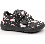 Protetika Tenisky barefoot Koro Black černá jednorožci Velikost: 27