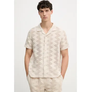 Pánská košile Guess pánská košile M6GP46.K3236 béžová 80X, vel. XL