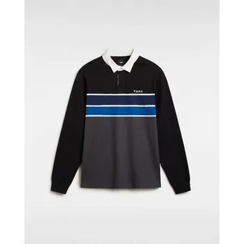 VANS HARRISON RUGBY LS KNIT BLACK/ASPHALT Velikost: M