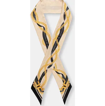 Šátek Hedvábný šátek Elisabetta Franchi FO22L61E2 béžová 08X, vel. ONE SIZE