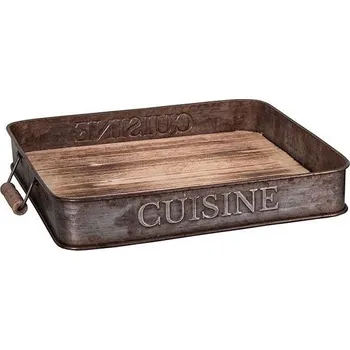 Antic Line Kuchyňský podnos kombinace pozinku a dřeva menší