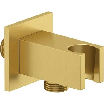 Sprchový držák Kludi A-Qa - Sprchové kolínko s držákem, kartáčované zlato 65569N0-00