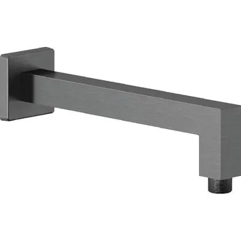 Tyč na sprchový závěs Kludi A-Qa - Sprchové rameno, 25 cm, broušený Gunmetal 66543N2-00