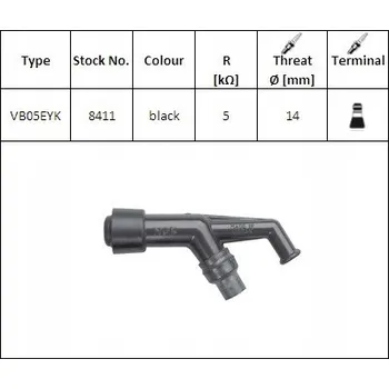 Elektroinstalace pro motocykl NGK zapalovací fajfka - VB05EYK
