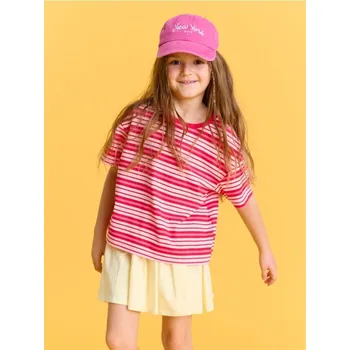 Pokrývka hlavy Sinsay - Bavlněná kšiltovka s vyšívaným nápisem „New York“ - růžová - 281HH-30X - 281HH-30X-L