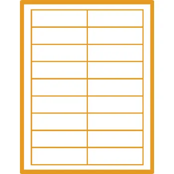 Samolepící etiketa 35 00228 - Print Etiketa A4, 90 mm x 30 mm, 18 etiket na archu - Balení 100 ks