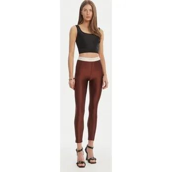 Dámské legíny Just Cavalli Legíny 80PAC100 J0108 Hnědá Skinny Fit 38