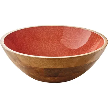 Zassenhaus BRUSH CORAL Mísa na potraviny Ø 35 cm/12 cm mangové dřevo