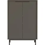 Houseland Botník Lerry antracitově šedý