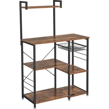 Nábytek VASAGLE Kuchyňský regál industriální 40 × 90 × 132 cm