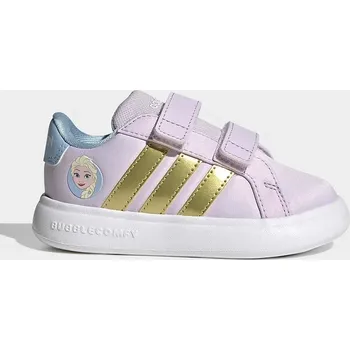 Chlapecké tenisky Dětské tenisky adidas DISNEY GRAND COURT ELSA JQ4356 fialová 04X, EUR 21