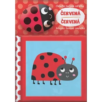 Leporelo Chrastící barevná zvířátka Červená