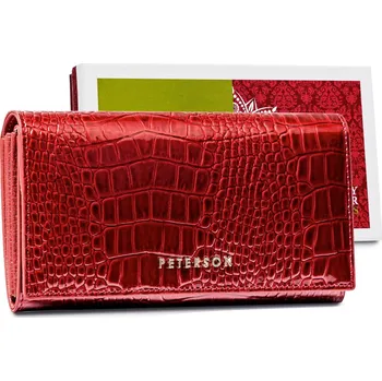 Peněženka Dámská kožená peněženka Peterson CR-411 červená