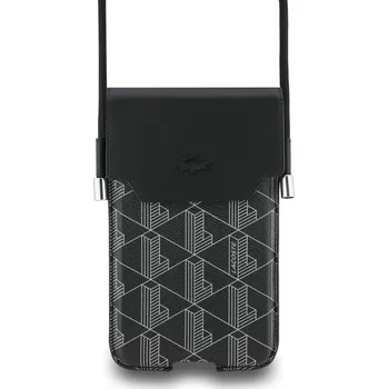 Telefonní příslušenství Lacoste PVC Blend Monogram Metal Logo Kapsa na Telefon XL Black