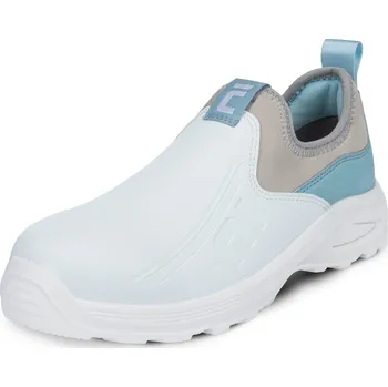 Pracovní obuv CERVA HYGOSAFE S2 ESD SR / Bezpečnostní pracovní mokasíny S2 ESD - bílá 47