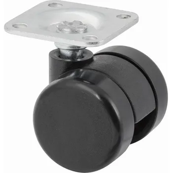 Walteco Nábytkové kolečko s destičkou, průměr 35 mm, nosnost 70 kg Množství: 5 ks