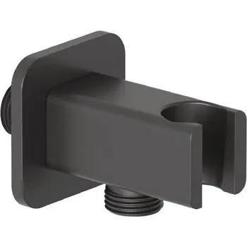 Sprchový držák Kludi A-Qa - Sprchové kolínko s držákem, matná černá 6556839-00