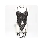 Dámské sexy černé prádlo XXL