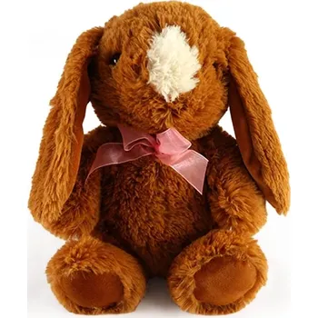 plyšák Plyšový zajíček hnědý 30 cm