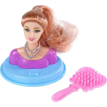 Panenka Mikro Trading Glamour česací hlava 9 cm s doplňky, v krabičce