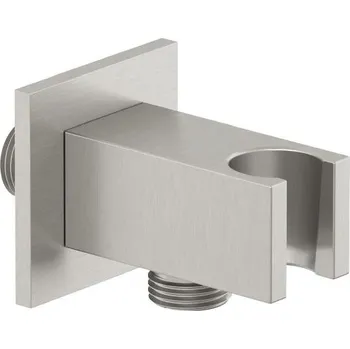 Sprchový držák Kludi A-Qa - Sprchové kolínko s držákem, kartáčovaný nikl 65569N5-00