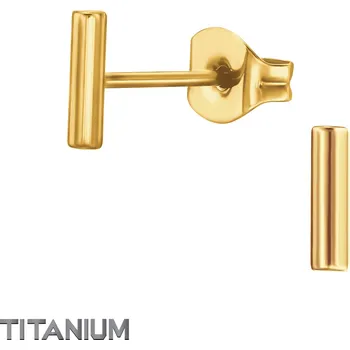 Náušnice Atreya Titanové puzetové náušnice tyčinka