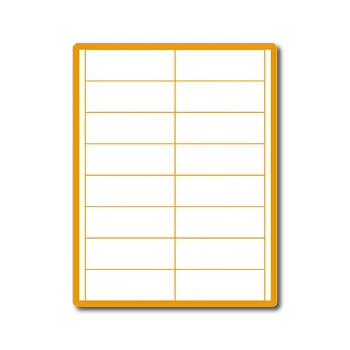 Speciální papír 35 00524 - Print Etiketa A4, 96,5 mm x 33,8 mm, Zelená reflexní, 16 etiket na archu, Balení - 100 ks