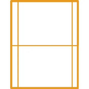 Samolepící etiketa 35 00202 - Print Etiketa A4, 180 mm x 148 mm, 2 etikety na archu - Balení 100 ks