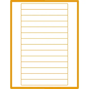 Samolepící etiketa 35 00122 - Print Etiketa A4, 147 mm x 20 mm, 14 etiket na archu - Balení 100 ks