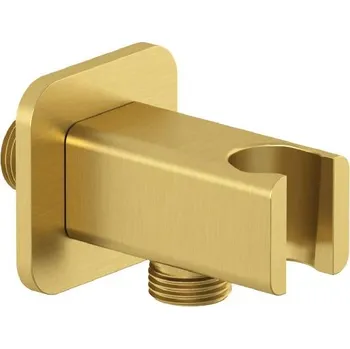 Sprchový držák Kludi A-Qa - Sprchové kolínko s držákem, kartáčované zlato 65568N0-00