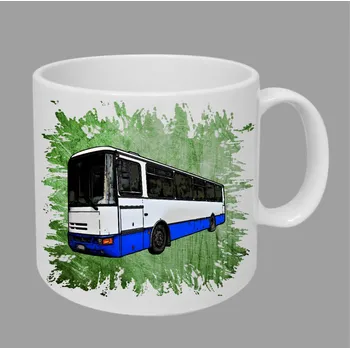 Moon River Karosa hrnek s autobusem zelený obsah 330 ml (hrneček autobus)