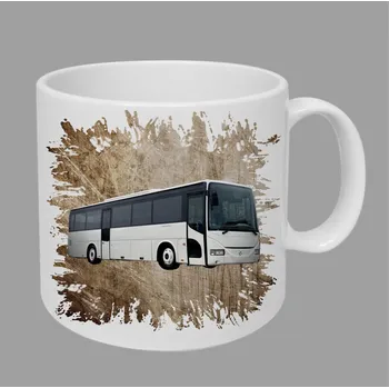 Moon River Iveco hrnek s autobusem hnědý obsah 330 ml (hrneček autobus)