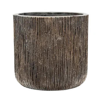 Květináč Obal Luxe Lite Universe Waterfall - Cylinder bronzová, průměr 40 cm