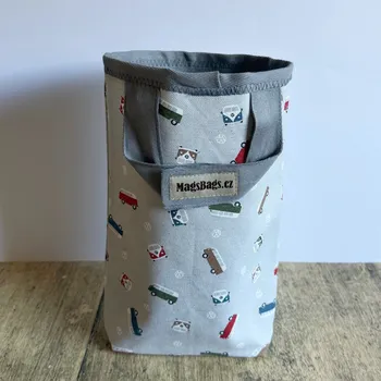 Odpadkový koš Odpadkový koš do auta - šedivý VW bus Magsbags.cz