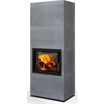 Krbová kamna ROMOTOP SOLID F krbová kamna 3,0-7,7 kW, kachle, bílá lesklá