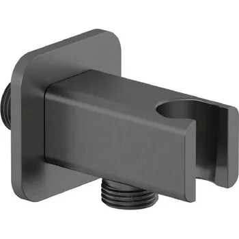 Sprchový držák Kludi A-Qa - Sprchové kolínko s držákem, broušený Gunmetal 65568N2-00