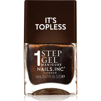 Přípravek na nehty Nails Inc. It’s Topless gelový lak na nehty pro dlouhotrvající efekt odstín Zöe 14 ml