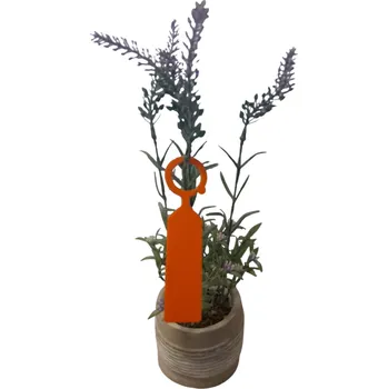 Sadbovač 32 01000 - Zahradnické odolné barevné plastové štítky na rostlinky, šířka: 23 mm, výška: 110 mm, barva: oranžová, Balení - 50 ks