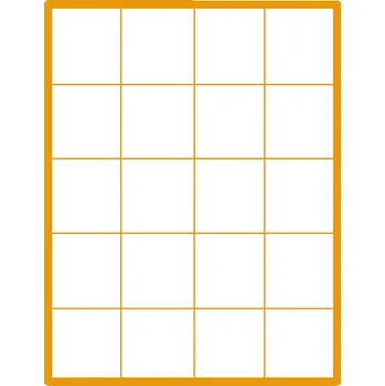 Samolepící etiketa 35 00091 - Print Etiketa A4, 52 mm x 59,2 mm, 20 etiket na archu - Balení 100 ks