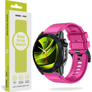 Příslušenství k chytrým hodinkám Mobile Origin Easy Strap Silicone 20mm QuickFit Pink