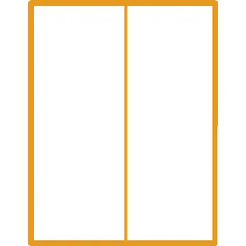 Samolepící etiketa 35 00201 - Print Etiketa A4, 105 mm x 250 mm, 2 etikety na archu - Balení 100 ks