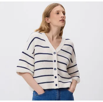 Dámský svetr Reserved - Svetr kardigan - tělová - 775IP-02X - 775IP-02X-S