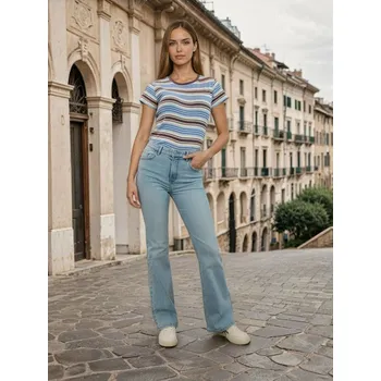 Sinsay - Džíny flare s kapsami s klopami - modrá - 939GY-67J - 939GY-67J-44