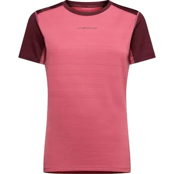 Dámská móda triko krátký rukáv dámské LA SPORTIVA Sunfire T-Shirt W, Rosebay/Redwood - XL