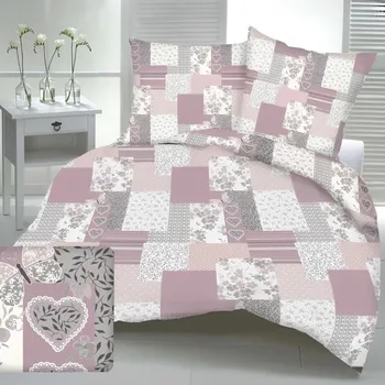 Povlečení Bavlněné povlečení patchwork Uzávěr: Hotelový uzávěr