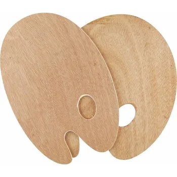 Výtvárné potřeby Dřevěná paleta oválná 20 x 30 cm, SOLO GOYA, KREUL